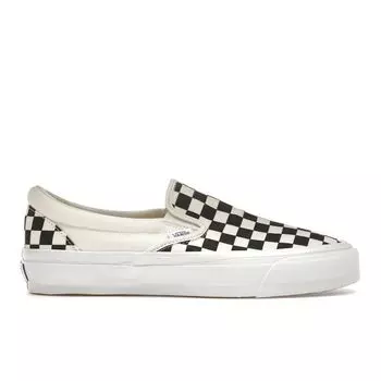 Vans Кроссовки Slip-On Reissue 98 LX Checkerboard Unisex, черные, белые VN000CSE2BO1 38