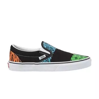 Кроссовки Vans Crayola x Classic Slip-On Trace Your Dreams Unisex, разноцветные, черные VN0A5JMHARZ 37