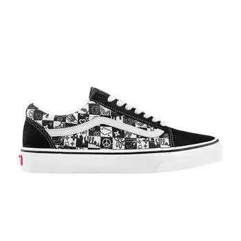 Vans Кроссовки унисекс Old Skool Doodle Checkerboard Black True-White VN0A7Q2J6U6 35