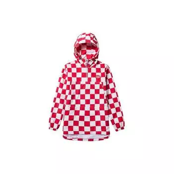 Vans Куртка с капюшоном и шахматным принтом, мужская, красная VN0A3TWS0PZ L