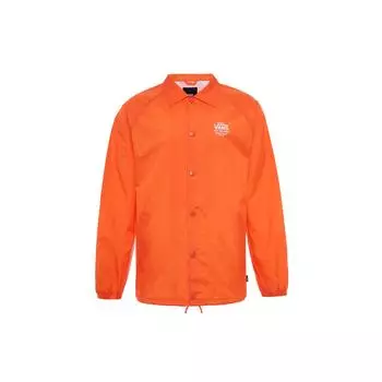 Vans Letter Logo Print Polo Loose Jacket Unisex Jacket Orange VN0002MUFLM XS