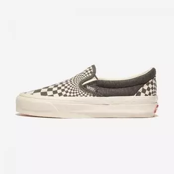 Vans Mte Slip On Issue 98 Радиальные шахматные оловянные зефирные Vn000cwagx8 Радиальные шахматные оловянные зефирные 220