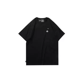 Vans Мужская футболка с коротким рукавом Essential с маленьким логотипом, черные VN0A49R7BLK S