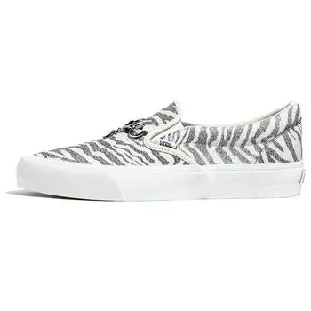 Vans Needles x Vault Classic Slip-On V Animal Print — белые кроссовки унисекс VN0A3QXY2GT