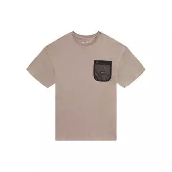 Vans Однотонная футболка с круглым вырезом и коротким рукавом, мужские топы, серо-коричневый цвет VN0A5HALYEH M