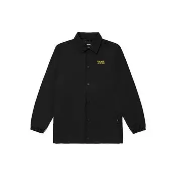 Vans Однотонная однобортная куртка с воротником Мужские куртки Черные VN0A5H9EBLK S