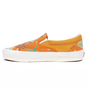 Vans OG Classic Slip-On LX Parrot Hawaiian — Кроссовки унисекс Persimmon Оранжевые VN0A45JK4KY 41