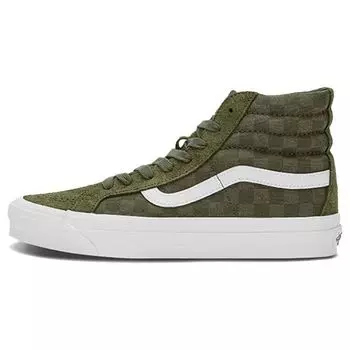 Vans OG Sk8-Hi LX Checkerboard — кроссовки унисекс Grape Leaf, зеленые VN0A4BVB50K 38