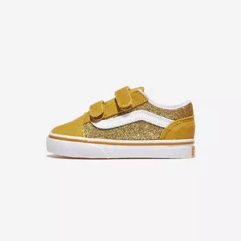 [Vans] Old School Velcro - Glitter Champagne Gold, VN000CPZDFC, 1010110156, популярная корейская обувь 120