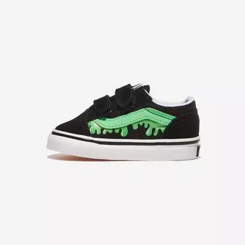 [Vans] Old School Velcro - Glow Slime Black/Green, VN000CPZYJ7, 1010105014, Popular Korean Shoes 115