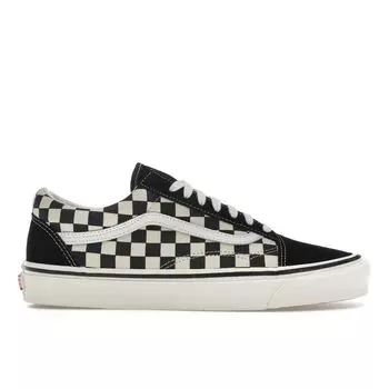 Vans Old Skool 36 DX Anaheim Factory — черные кроссовки унисекс в шахматную клетку True-White VN0A38G2OAK 35
