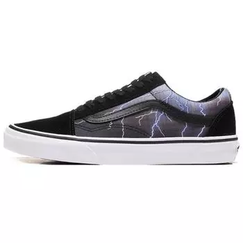 Vans Old Skool Lightning — черные кроссовки унисекс True-White VN0A38G1S3H 40