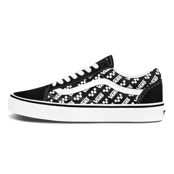 Vans Old Skool Logo Repeat — Черные кроссовки унисекс True-White VN0A4U3BTEZ