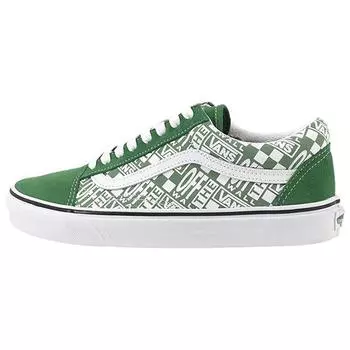 Vans Old Skool Off The Wall — зеленые кроссовки унисекс True-White VN0A3WKT4QC 35