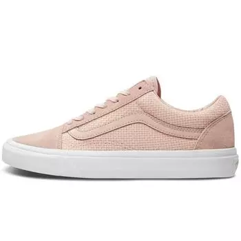 Vans Old Skool Woven Check - Мужские кроссовки Spanish Villa розово-снежно-белые VN0A38G1VKP