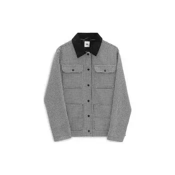 Vans Outdoor Casual Plaid Singlebreasted Long Sleeve Jacket Women Jackets Black VN0A5JMZBLK XS