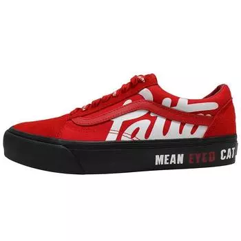 Vans Patta x Old Skool VLT LX Mean Eyed Cat — красные кроссовки унисекс с высоким риском, черные VN0A4BVF5X8 42