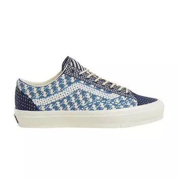 Vans Премиальные кроссовки Old Skool 36 Knit Navy Unisex сине-белого цвета VN000D8HEBR 36.5