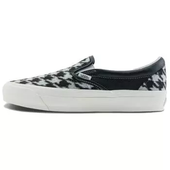 Vans Premium Slip-On 98 Houndstooth Pack - черные кроссовки унисекс VN000CSEBLK 39