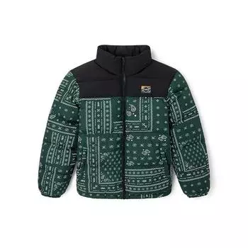 Vans Пуховик с цветочным принтом Color Block, мужская верхняя одежда, зеленый VN0A5F75CX9 XL