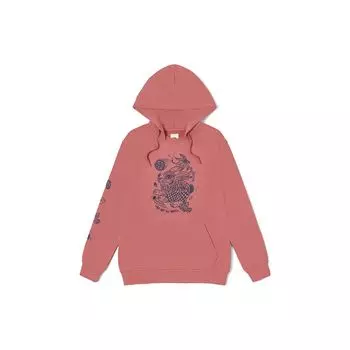 Vans Свитшот с капюшоном и длинными рукавами с принтом кролика, женские топы, роза VN0008YABQU M