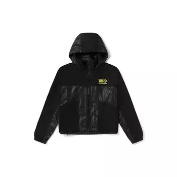 Vans Рабочая одежда Лоскутная куртка с капюшоном Женская куртка Черная VN0A54KHBLK M