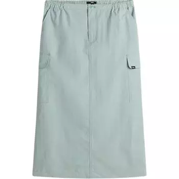 Vans Юбка-карго Riley Parachute, свободная однотонная повседневная длинная юбка, женские юбки, синяя VN000HQBM8I S
