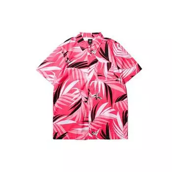 Vans Рубашка с коротким рукавом в клетку с цветочным принтом в стиле West Coast, мужские рубашки розового цвета VN0A4MS7YQF XS