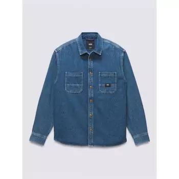 Vans Рубашка Steven Denim Woven с длинным рукавом Vn000hntahu1 L