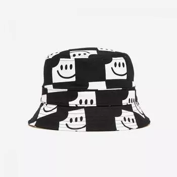 Vans Run Bucket Hat Vn000evzcaf Smiley Checkerboard SM