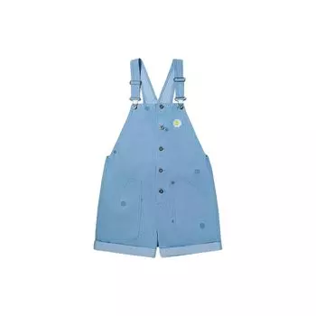 Vans Шорты женские тканые с подтяжками синие VN00074GTTJ S