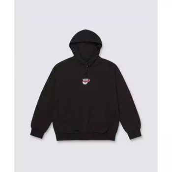Футболка Vans с капюшоном и боковыми карманами, черная Vn000kcyblk1 S