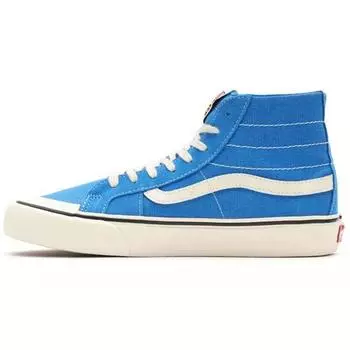 Vans Sk8-Hi 138 Decon SF Salt Wash — синие унисекс кроссовки Directoire античный-белый VN0A3MV14UG 34.5