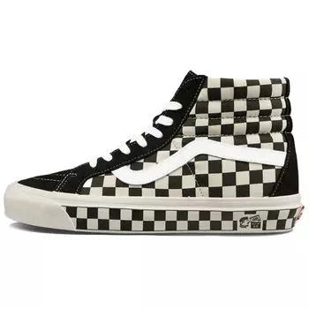 Vans Sk8-Hi 38 DX Anaheim Factory — комбинированные кроссовки унисекс в клетку Black Og-Black Og-White VN0A38GF2U7 37