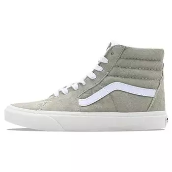 Vans Sk8-Hi Pig Suede - Кроссовки унисекс цвета мха серо-белые VN0A5JMJB32 36