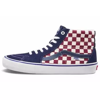 Vans Sk8-Hi Pro Checkerboard — темно-синие кроссовки унисекс VN0A45JDVG8