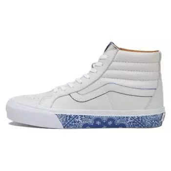 Vans Sk8-Hi Reissue LX Bandana — белые кроссовки унисекс VN0A4BVH7WM 34.5