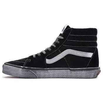 Vans Sk8-Hi Stressed - черные кроссовки унисекс белые VN0007NSMCG 36