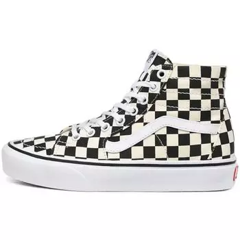 Vans Sk8-Hi Tapered Checkerboard — черные кроссовки унисекс True-White VN0A4U165GU