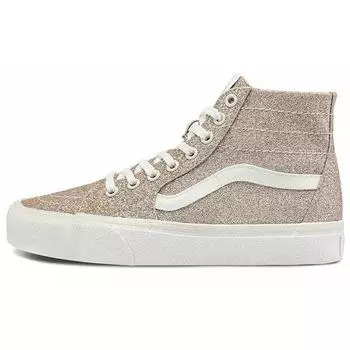 Vans Sk8-Hi Tapered Glitter Macadamia Мужские кроссовки Gold True-White VN0A4U16B7A 35