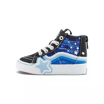 Vans Sk8-Hi Zip Toddler Glow Galaxy Черные детские кроссовки Синие VN000BVNY61