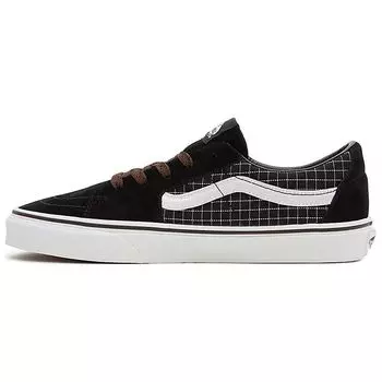 Vans Sk8 Low удобные универсальные повседневные нескользящие прочные низкие кроссовки для скейтбординга женские кроссовки черного цвета VN0009QRBLA 43