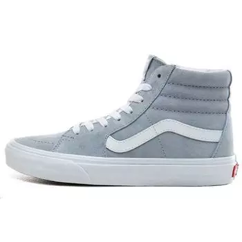 Кроссовки Vans Sk8 Pig Suede из нескользящей прочной дышащей ткани с высоким берцем, унисекс, светло-голубые VN0A4BV6V4Z 34.5