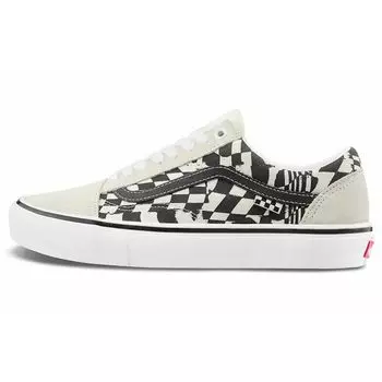 Vans Skate Old Skool Checkerwarp — черно-белые кроссовки унисекс VN0A5FCB9CU 34.5
