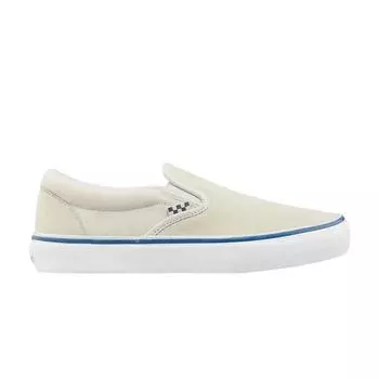 Vans Skate Slip-On Raw Canvas — классические белые кроссовки унисекс кремового цвета VN0A5FCAACV 38
