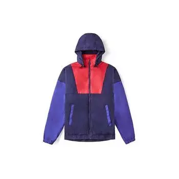 Vans Спортивная куртка с капюшоном с логотипом Мужские куртки Синие Фиолетовые VN0A4MLA4NH S