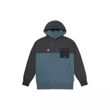 Vans SS23 American Vintage Color Block Hoodie Women Hoodies Blue Green VN0A7YIPRV2 M