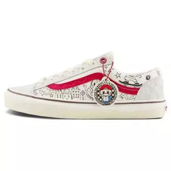 Vans Стиль 36 Labubu The Monsters унисекс кроссовки Marshmallow Red VN000CDECCZ 35