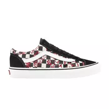 Красные кроссовки унисекс Vans Style 36 Checkerboard Черно-белые VN0A3DZ31IW