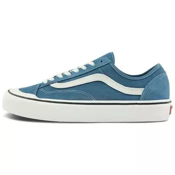 Vans Style 36 Decon SF Salt Wash — темно-синие кроссовки унисекс Blue Marshmallow VN0A3MVL42R
